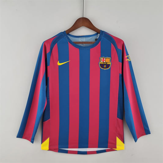 Barcelona Retro Version 2005/06 Manga Larga