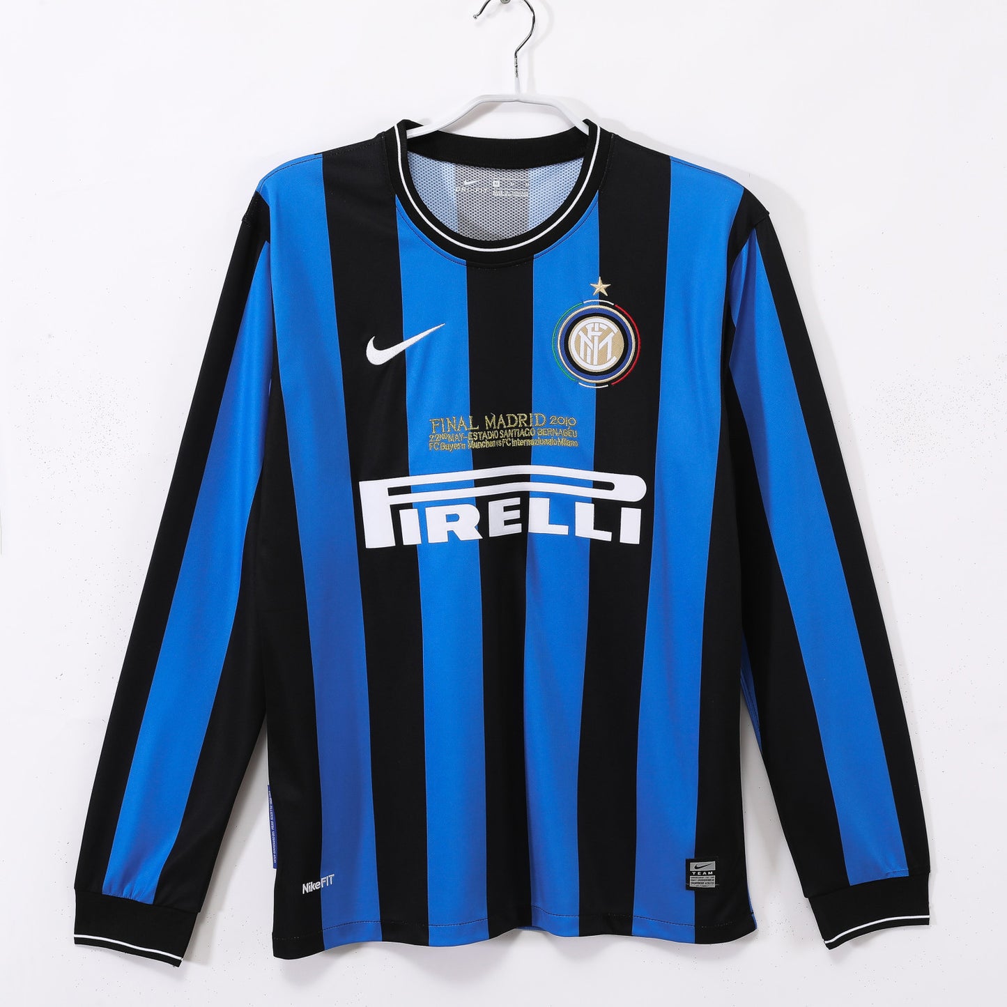 Inter Milan Retro Version 09/10 - Manga Larga, Champions League Final